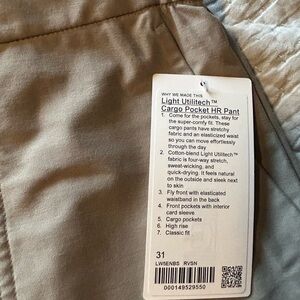 lululemon Utilitech Cargo High Rise Pant